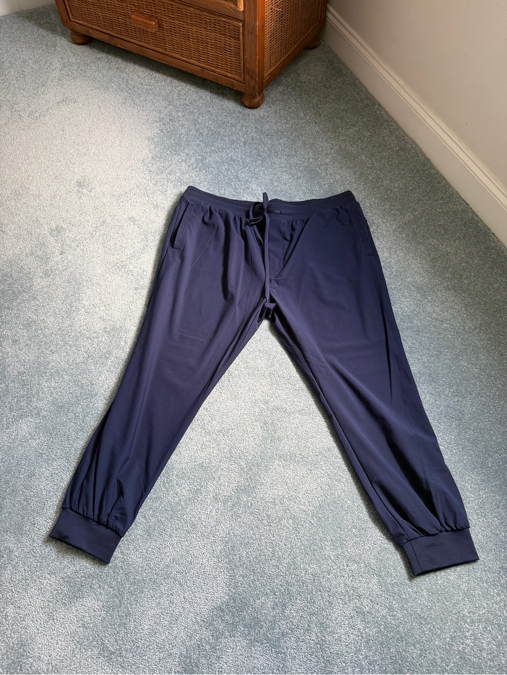 Society Men's Dark Navy Jogger Pants with Drawstring